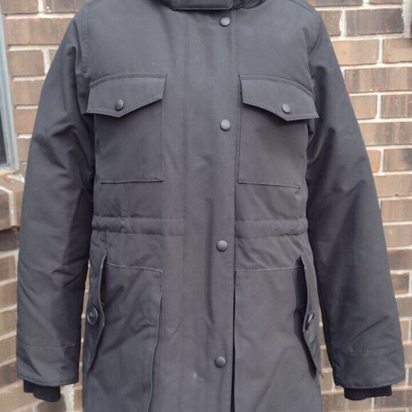 Canada Goose Gabriola Parka Black S Down Hooded Winter Coat Made in Canada - Picture 4 of 16